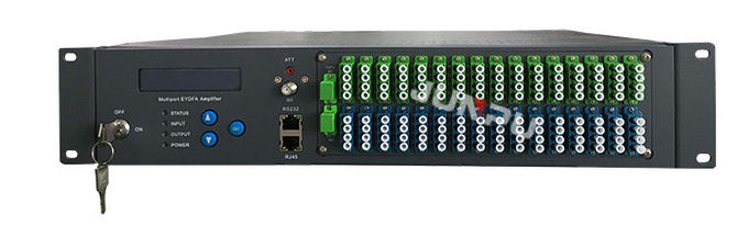 Catv FTTH GPO EDFA WDM 1550 64 پورت با تقویت کننده نوری Snmp Wdm 15dbm 1